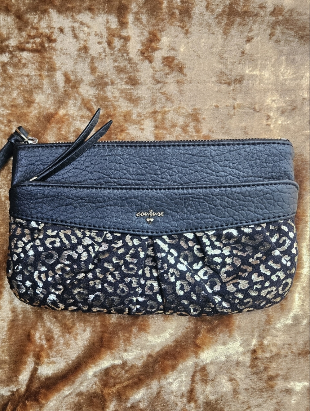 Juicy Couture Black And Gold Cheetah Wrislet